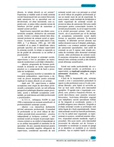 Revista de asistență socială. Nr. 3/2007 Revista de asistență socială. Nr. 3/2007