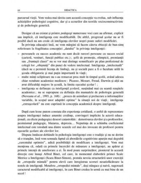 Didactica. Fundamente și dezvoltări cognitiviste