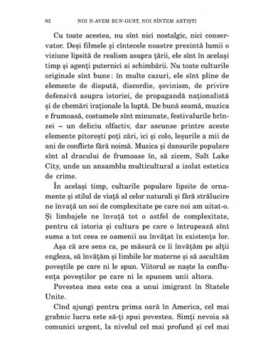 Noi n-avem bun-gust, noi sîntem artiști Noi n-avem bun-gust, noi sîntem artiști