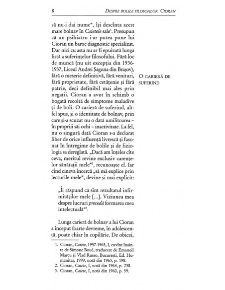 Despre bolile filosofilor. Cioran