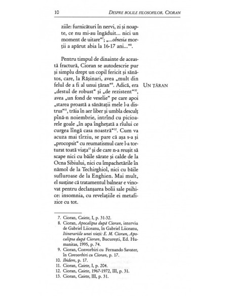 Despre bolile filosofilor. Cioran