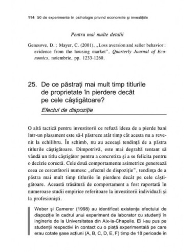 50 de experimente în psihologie...