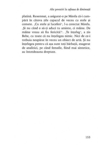 Alte povestiri la cafeaua de dimineață