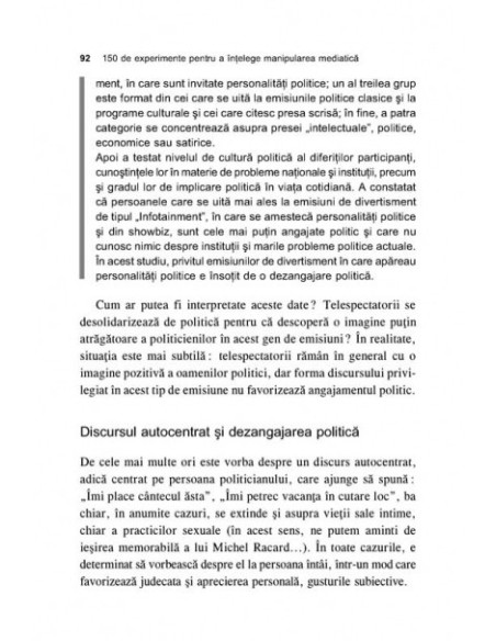 150 de experimente pentru a înţelege manipularea mediatică. Psihologia consumatorului de mass-media
