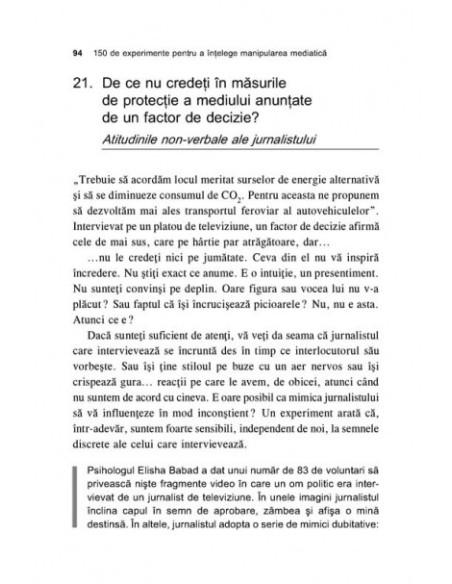 150 de experimente pentru a înţelege manipularea mediatică. Psihologia consumatorului de mass-media
