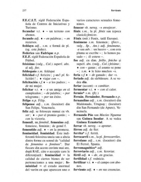 Limba spaniolă. Dicționar de dificultăți lexicale
