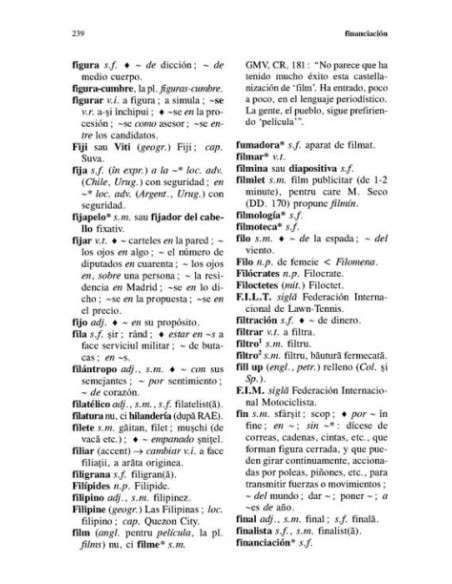 Limba spaniolă. Dicționar de dificultăți lexicale