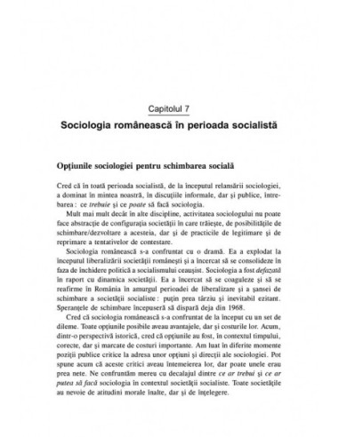 O istorie subiectivă în sociologia... O istorie subiectivă în sociologia...