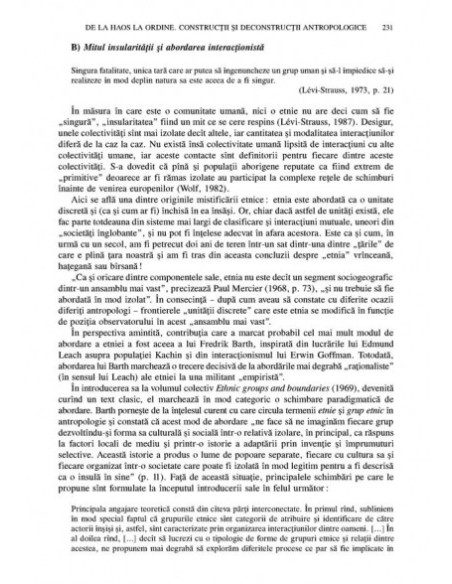 Antropologie. Cinci introduceri