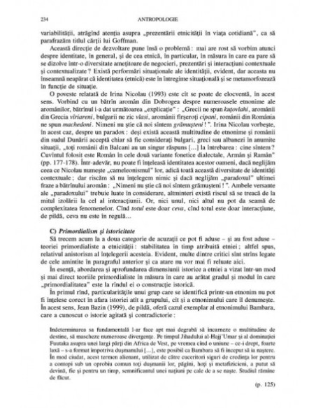 Antropologie. Cinci introduceri