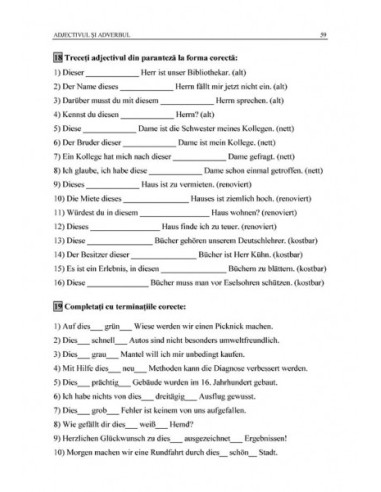 Limba germană. Exerciţii de gramatică... Limba germană. Exerciţii de gramatică...