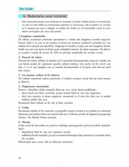 The Guide. Limba engleză pentru examene și concursuri