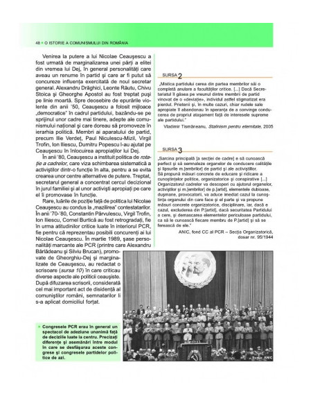 O istorie a comunismului din România. Manual pentru liceu