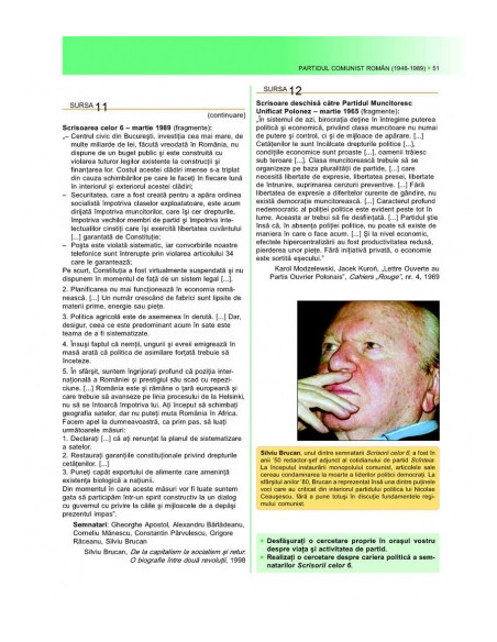 O istorie a comunismului din România. Manual pentru liceu