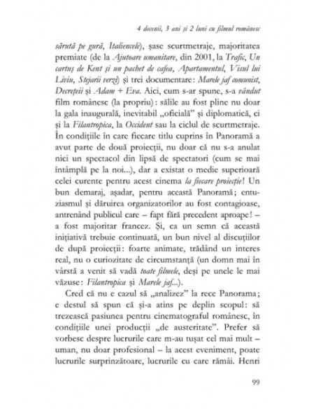 4 decenii, 3 ani și 2 luni cu filmul românesc