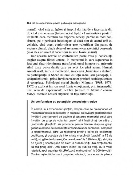 50 de experimente privind psihologia managerului. Cum să reuşeşti la locul de muncă