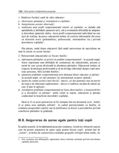 Ghid pentru învățămîntul preșcolar. O... Ghid pentru învățămîntul preșcolar. O...