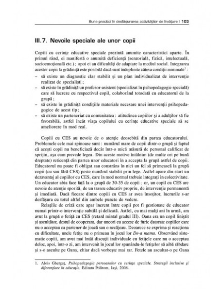 Ghid pentru învățămîntul preșcolar. O abordare din perspectiva noului curriculum