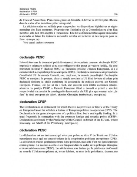 Dicţionar explicativ trilingv al Uniunii Europene. Trilingual Dictionary of the European Union.