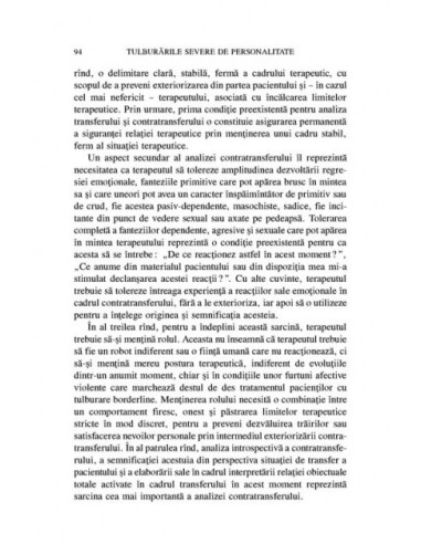 Tulburările severe de personalitate.... Tulburările severe de personalitate....