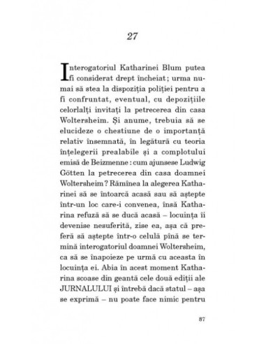 Onoarea pierdută a Katharinei Blum