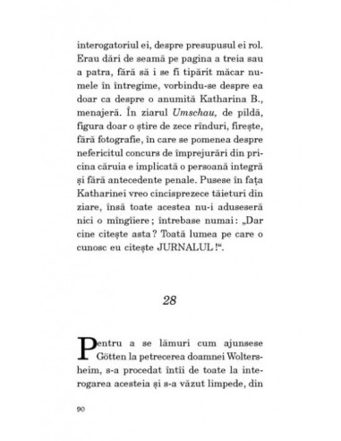 Onoarea pierdută a Katharinei Blum