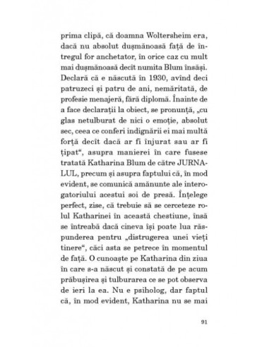 Onoarea pierdută a Katharinei Blum