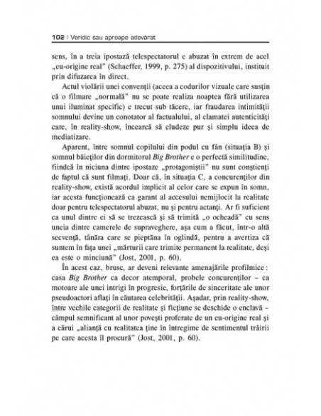 Veridic. Virtual. Ludic. Efectul de real al televiziunii