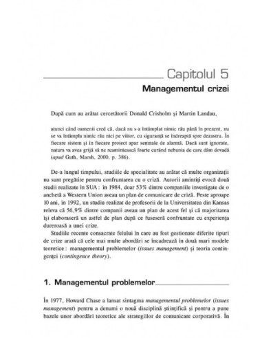 Comunicarea de criză. Tehnici și...