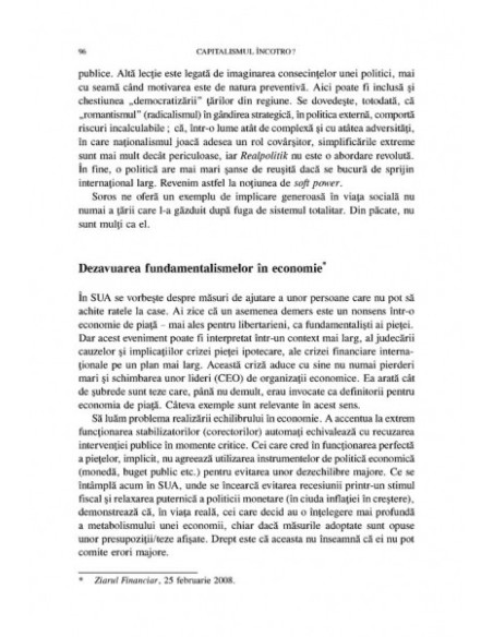 Capitalismul încotro? Criza economică, mersul ideilor, instituţii