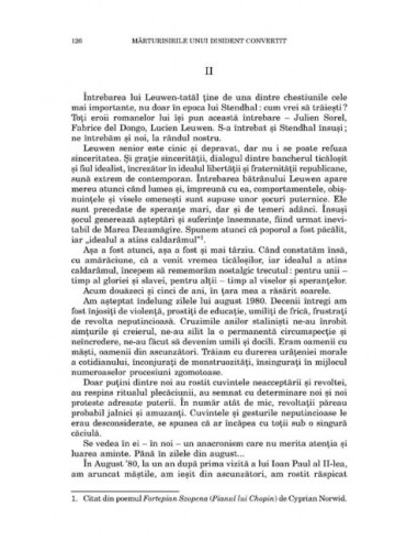 Mărturisirile unui disident convertit