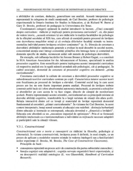 Psihopedagogie pentru examenele de definitivare şi grade didactice