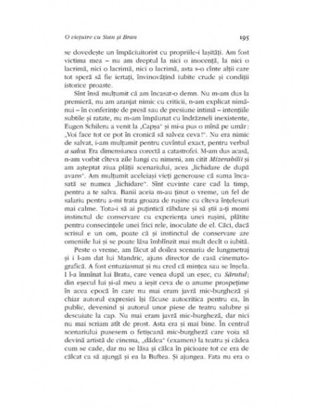 Opere II. O viețuire cu Stan și Bran, Sonatine