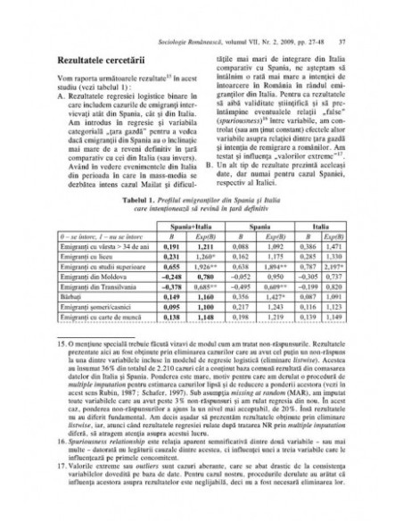 Sociologie Românească. Volumul VII, Nr. 2/2009