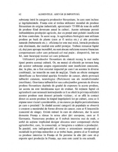 Alimentele. Adevăr şi impostură