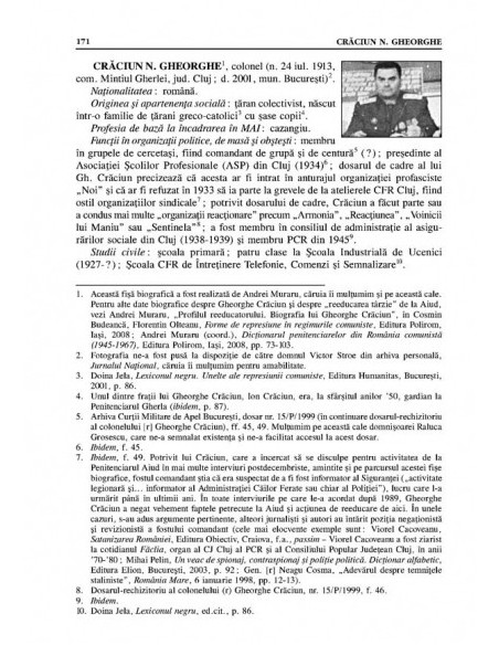 Dictionarul ofițerilor și angajatilor civili ai Direcției Generale a Penitenciarelor. Volumul I: Aparatul central (1948-1989)