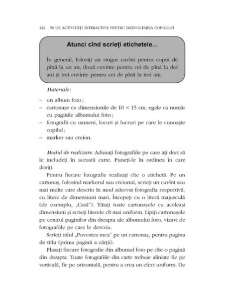 50 de activități interactive pentru dezvoltarea copilului