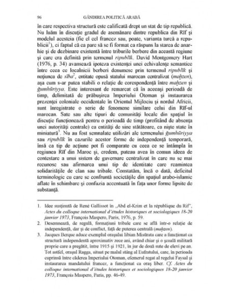 Gândirea politică arabă. Concepte-cheie între tradiție și inovație