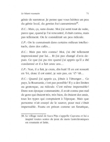 Le Neant roumain. Un... Le Neant roumain. Un...