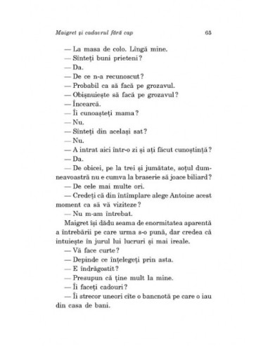 Maigret și cadavrul fără cap