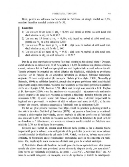 Testarea psihologică. Aspecte teoretice și practice