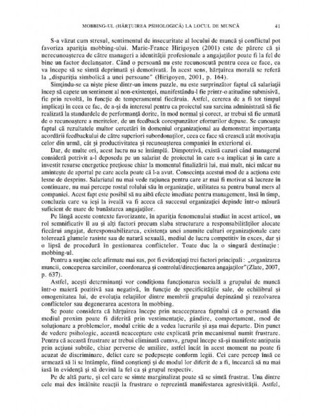 Revista de psihologie organizaţională. Volumul IX, Nr. 1-2/2009