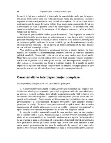 Putere și interdependență Putere și interdependență