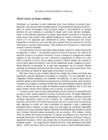 Putere și interdependență Putere și interdependență