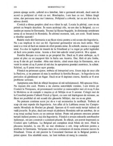 Mormintele tac. Relatări de la cea... Mormintele tac. Relatări de la cea...