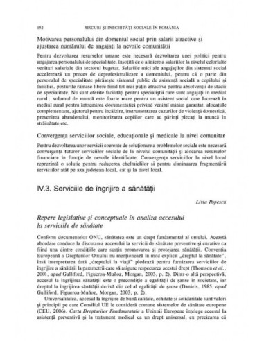 Riscuri și inechități sociale în...