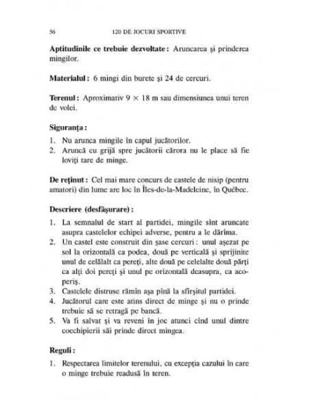 120 de jocuri sportive