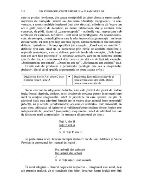 Din psihologia contrariilor și a paradoxurilor
