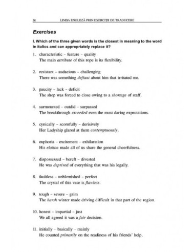 Limba engleză prin exerciții de...