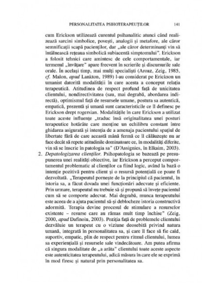 Personalitatea psihoterapeutului și procesul terapeutic